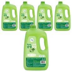 Soonsaem 蔬果碗盤洗潔劑 萊姆香, 3L, 5瓶