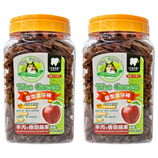 The Green 綠的 星型潔牙棒, 羊肉 + 香甜蘋果, 2罐, 1.2kg