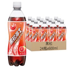 黑松 黑松沙士清新紅柚風味, 600ml, 24瓶