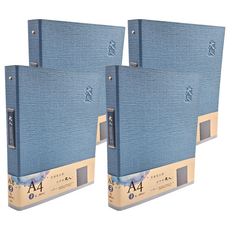 JOY STAR 大人 3孔資料夾 A4, 若水, 4個