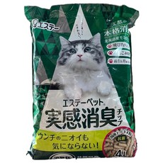 ST 雞仔牌 消臭力 實感消臭 貓用針葉樹松木砂 4L, 1袋, 針葉樹松木