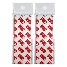 SHIMOYAMA 霜山 背膠長條形磁力貼 2入, 黑色, 2組