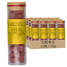 宏銘食品 仙楂果, 50g, 12瓶