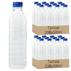 Tamsaa 濟州天然水，來自濟州島，熔岩層過濾，HACCP認證, 500ml, 40瓶