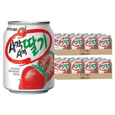 LOTTE 樂天 草莓汁禮盒, Crush草莓飲品, 238ml, 24罐