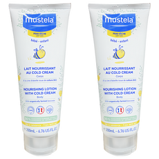 mustela 慕之恬廊 Bebe-Enfant 冷霜潤膚乳, 200ml, 2條
