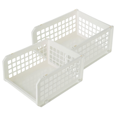 KEYWAY 超大開放式整理架 760g, 白色, 2個