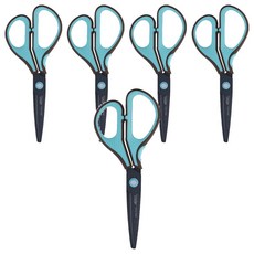 ABEL 力大牌 3D魔利剪 氟素防沾黏剪刀 60061 7吋 粉綠色, 5支