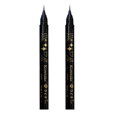 Kuretake 日本吳竹 眼線極細毛筆 ED100-010, 黑色, 2支