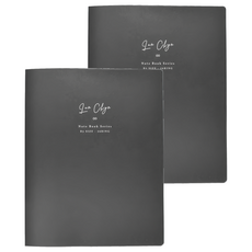 Lan CHYn 連勤牌文具 B5 26孔有耳圓型鐵夾 附五段分段卡 LC-326 275 x 222 x 27mm, 黑色, 2本