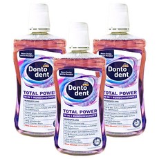 dm Dontodent TOTAL POWER 10合1全方位漱口水 不含酒精, 500ml, 3瓶
