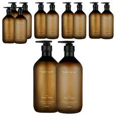 hetras.飯店療癒沐浴乳1013ml + 身體乳1013ml花園 - 飯店SPA級享受 深層滋潤 舒緩放鬆, 6組