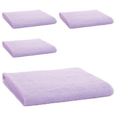 hiorie 日本桃雪 飯店大毛巾 棉紗, 紫丁香, 4條
