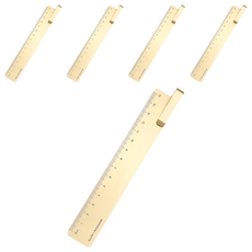 KaCO RUMA 金屬書籤尺, 金色, 5支