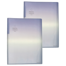 KOKUYO 國譽 Pastel Cookie Sora A3資料夾 20頁內袋, 藍藍色, 2本