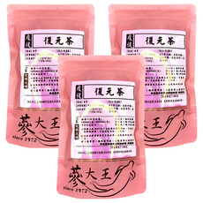 蔘大王 疫後復元茶包, 10包, 6g, 3袋 - 天然草本, 無添加, 方便沖泡