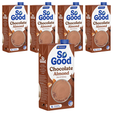 So Good Basic系列 可可堅果杏仁奶 植物奶 全素可食, 5瓶, 1L