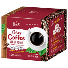 台塑生醫 MD Formula 醫之方 纖韻咖啡食品 炭焙黑咖啡, 5g, 20包, 1盒