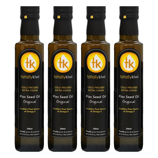 Totally kiwi 冷壓初榨亞麻仁油, 紐西蘭原產 Omega-3含量60%, 250ml, 4瓶