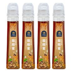 泰森蜜龍眼蜜-泰國產純正蜂蜜 口感香醇 方便攜帶, 130g, 4瓶