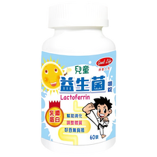 good Life 得意人生 兒童益生菌嚼錠 含乳鐵蛋白, 60顆, 800mg, 1罐
