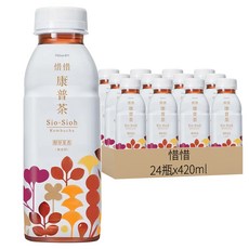 惜惜 康普茶 含紅葡萄原汁 口感微酸微甜 清爽無負擔 成分單純 無添加無香料, 420ml, 24瓶