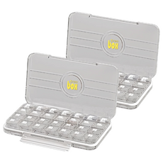 7日28格藥盒 1月間 珍珠白, 2盒