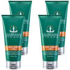 Clubman 刮鬍凝膠 177ml, 4條, 頭皮專用, 溫和滋潤