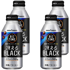 pokka sapporo 黑咖啡, 390ml, 4瓶