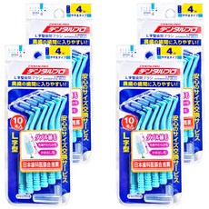日本 DENTALPRO 牙間刷 L型, 10個, 4包, 1.2mm