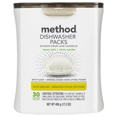 method 美則 潔淨三效聰明洗碗球, 萊姆薄荷, 30顆, 489g, 1組