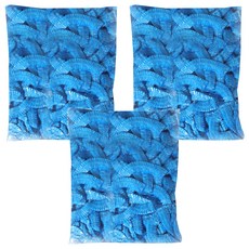 加厚拋棄式多用途保鮮膜 藍色 3包 彈力束口設計, 13 x 2.5cm, 43cm