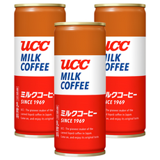 ucc MILK咖啡罐, 250ml, 1入, 3罐