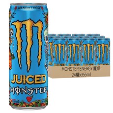 MONSTER ENERGY 魔爪 芒果狂歡碳酸能量飲料, 355ml, 24罐