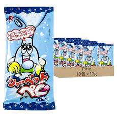 Pine 派伊 蘇打味棒棒糖 日本原裝進口 9種類香草配合 草莓風味 涼涼的粉包裹, 12g, 10包