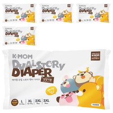 K-MOM 頂級超薄瞬吸玩睡褲/尿布 體驗包 15~18kg, 2XL, 5片
