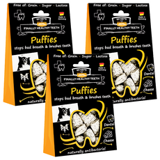 QCHEFS 黑科技 潔牙粉 犬用, 鮮乳酪起司, 90g, 對抗口臭和牙垢, 德國, 3盒