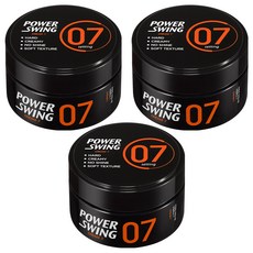 mise en scene 魅尚萱 Power Swing 07 率性歐巴髮蠟 Cream 7 硬挺 乳霜狀 無光澤 柔軟質地, 80g, 3罐