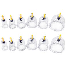 Goodly 顧得力 電動拔罐器 拔罐杯組, 6個/組, 2組