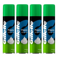 Gillette 吉列 刮鬍泡 檸檬萊姆, 50g, 4瓶