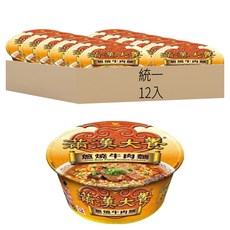 統一 滿漢大餐 蔥燒牛肉麵 192g, 12入
