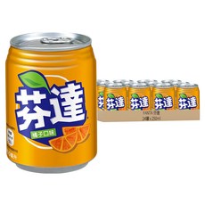 FANTA 芬達 橘子汽水, 250ml 易開罐, 24罐
