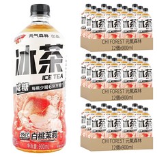 CHI FOREST 元氣森林 冰茶白桃茉莉味, 36個, 900ml