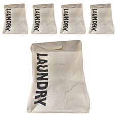 妃妃嚴選 桌下帶輪置物籃, 大款(58 x 35 x 41cm), 米白色, 5個