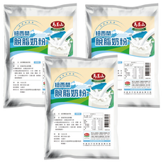 馬玉山 紐西蘭脫脂奶粉, 1kg, 3個