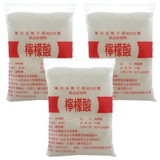 壽生 食品級檸檬酸, 450g, 3包