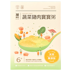 裸廚房 常溫小寶寶粥 5包, 蔬菜豬肉, 600g, 1盒