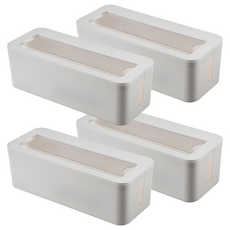 comet 延長線插座整理盒, 白色, 4個