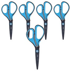 ABEL 力大牌 3D魔利剪 氟素防沾黏剪刀 7吋 藍色, 5支