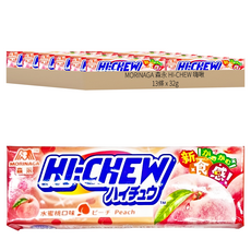 MORINAGA 森永 HI-CHEW 嗨啾 軟糖 水蜜桃口味, 32g, 13條